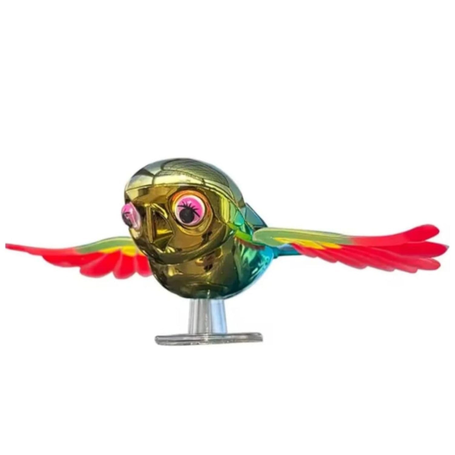 Dizaan Flying Bird For Car & Bike Decoration with Flapping Wings (Multicolour)