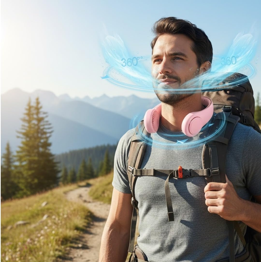 Rechargeable Neck Fan - Bladeless and portable