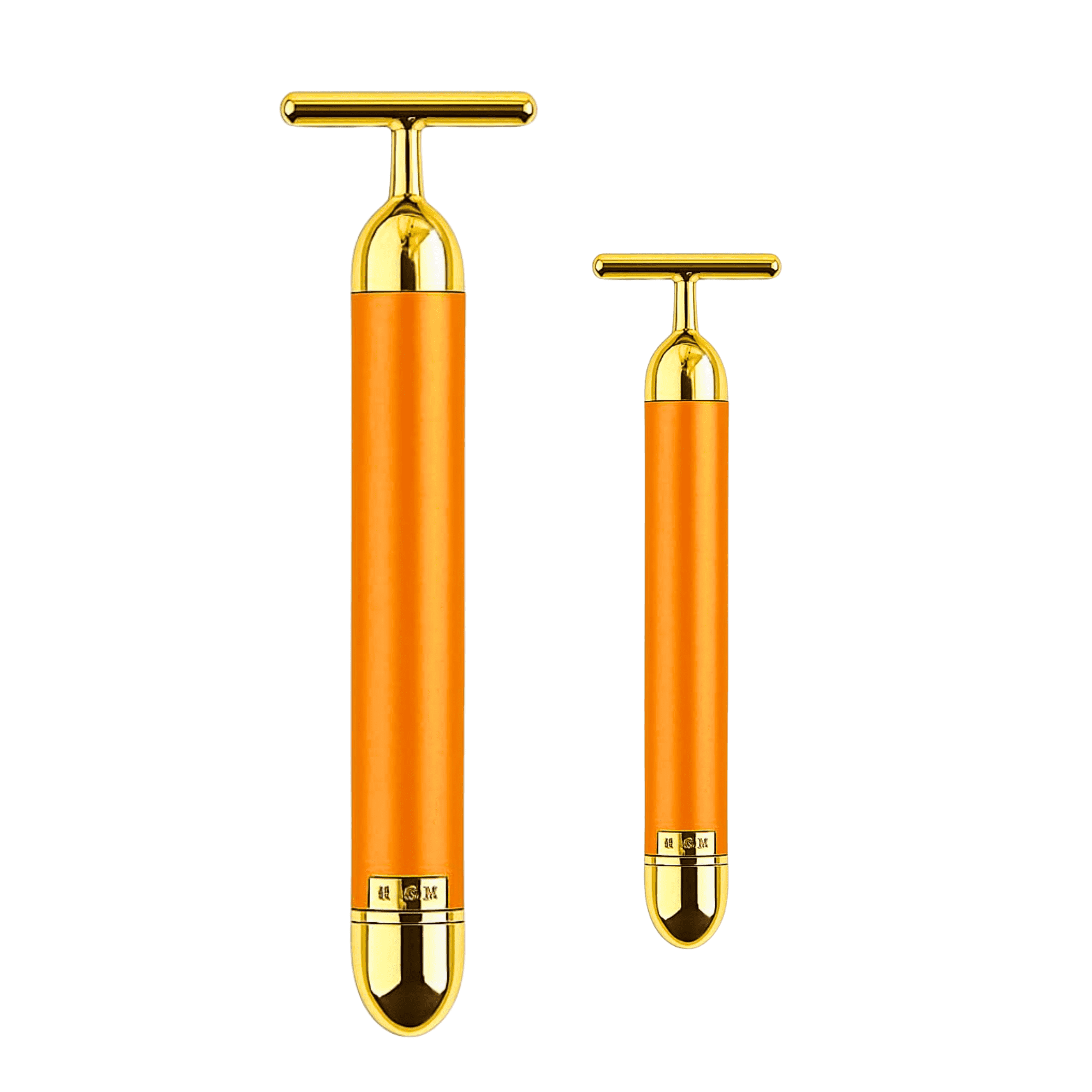 Dizaan 24K Gold T-Shaped Face Massager – Electric Vibrating Facial Roller for Face, Neck & Jawline | Anti-Aging Skin Care Tool